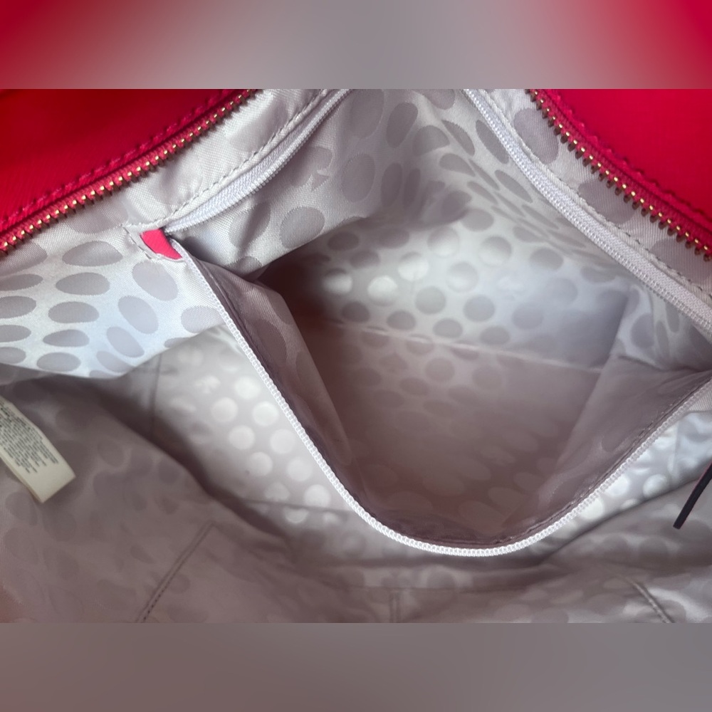 Kate Spade New York Saffiano Leather Shoulder Bag Tote In Hot Pink Color EUC - Picture 4 of 11